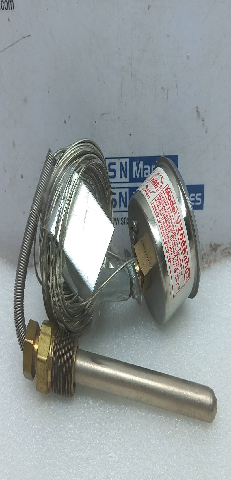 MILJOCO CORP NSF V20664002 WASH TEMPREATURE GAUGE 100 TO 220