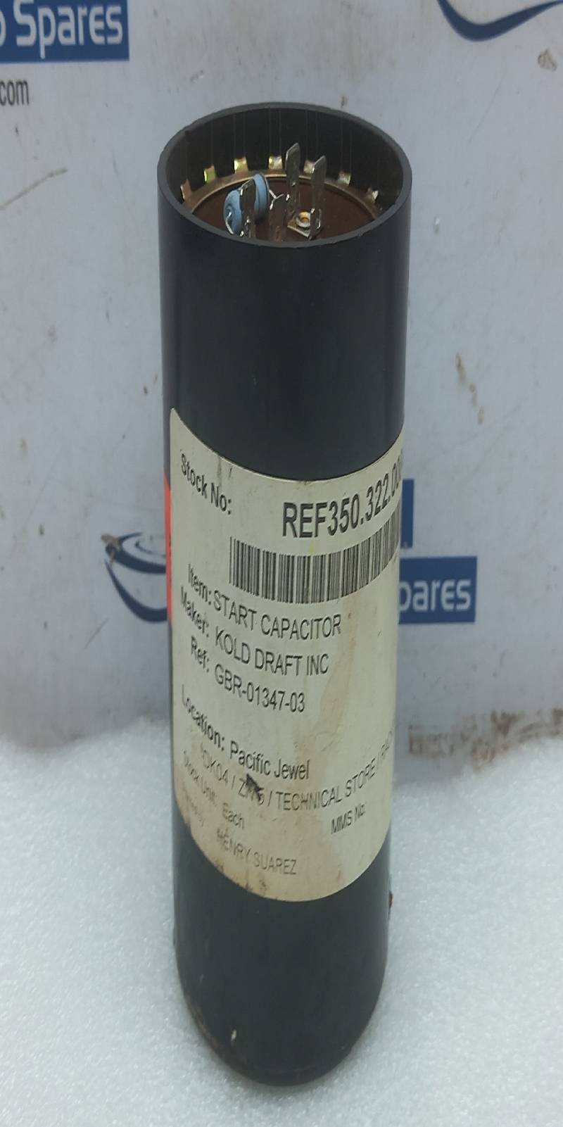 Philips 3535B8A0135A330B2 Kold Draft GR-01347-03 Start Capacitor 330VAC 50/60HZ