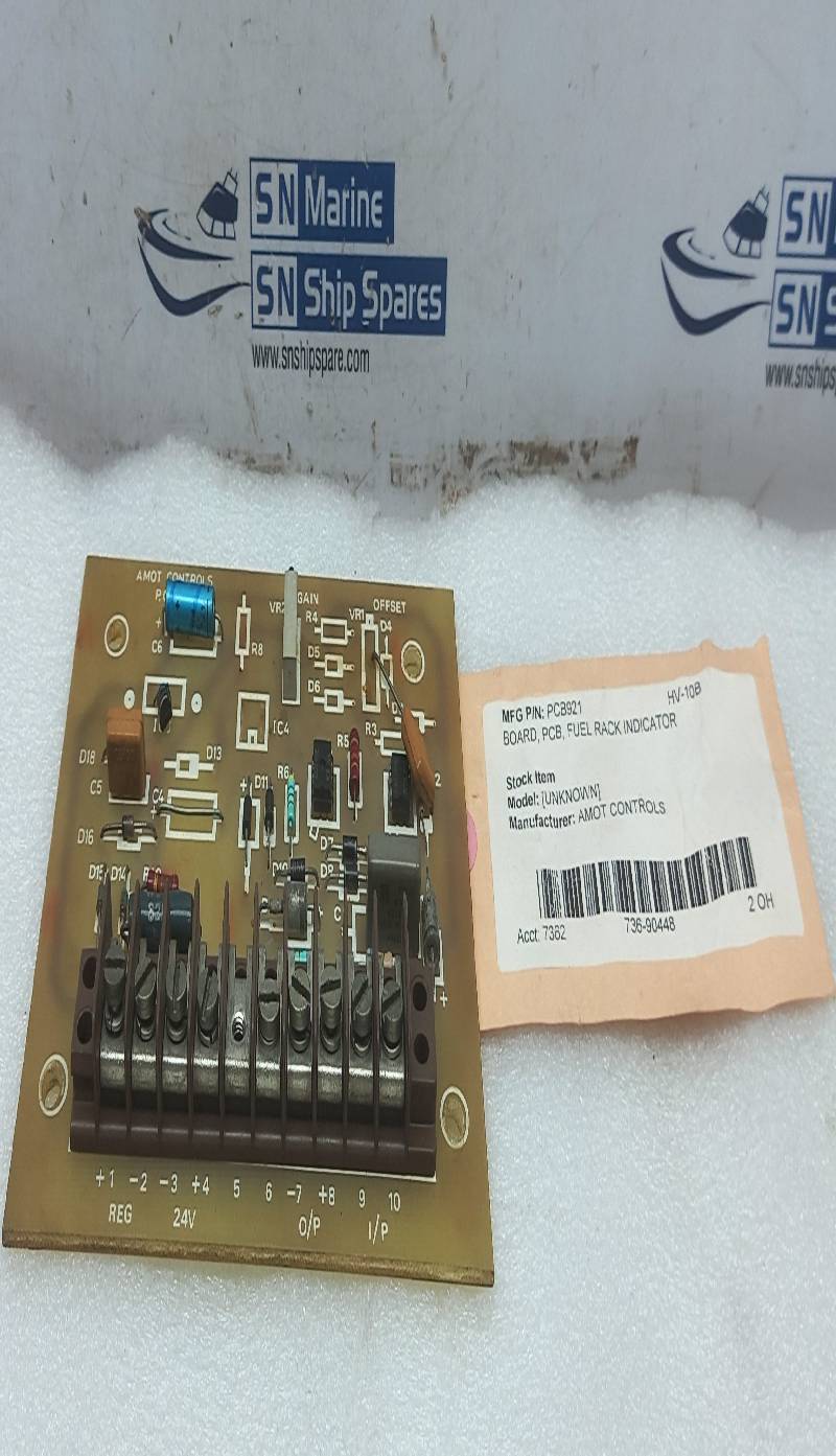 Amot Control PCB 92-1 Fuel Rack Indicator