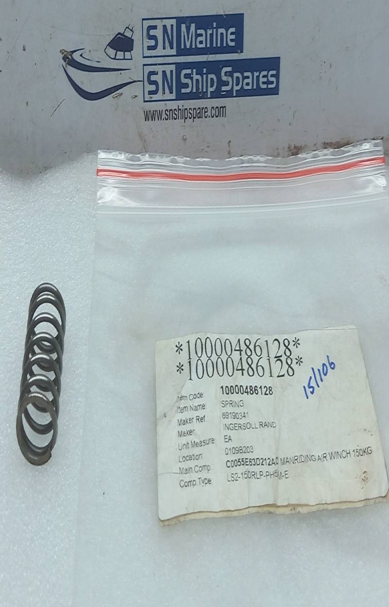 Ingersoll 69190341 Spring 10000486128 LS2-150RLP-PH5M-E 12 Pcs/Lot
