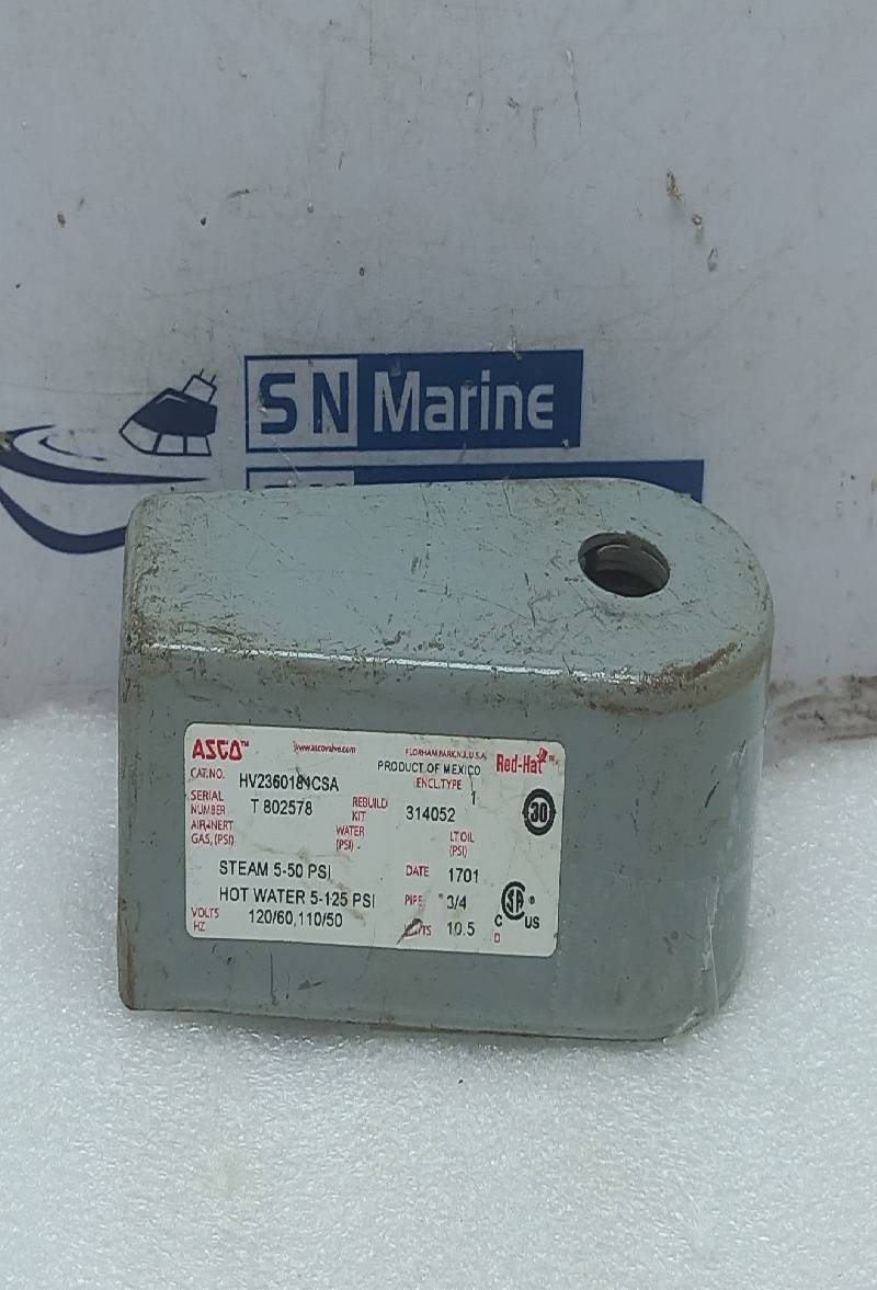 Asco HV2360181CSA Red Hat Junction Box For Equivalent Water Solenoid Valve 314052