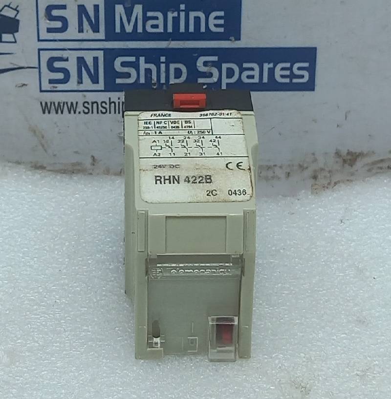 TELEMECANIQUE RHN 422B RELAY 24V DC 366782-01 41