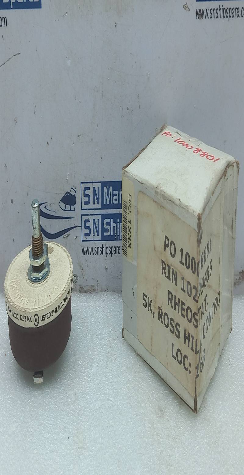 Ohmite RJS5KOE Rheostate 0.100 AMP Max 5000
