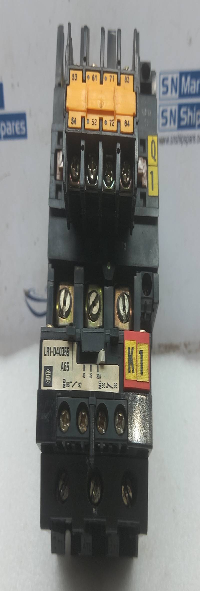 Telemecanique LC1-D503 Contactor 80A 660V LR-D40-355 Overload Relay LA1 D22 Auxiliary Contact