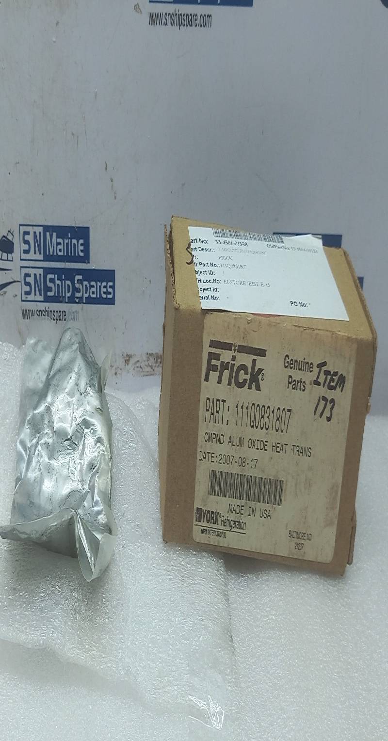 York Refrigeration Frick 111Q0831807 CMPND Alum Oxide Heat Trans 53-4501-01558