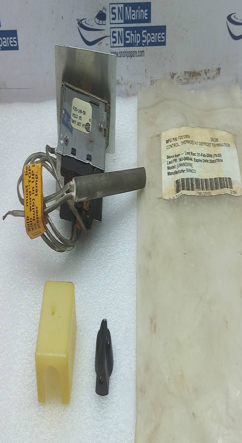 Ranco F25-108-58 Thermostat Control Defrost Termination F2510858