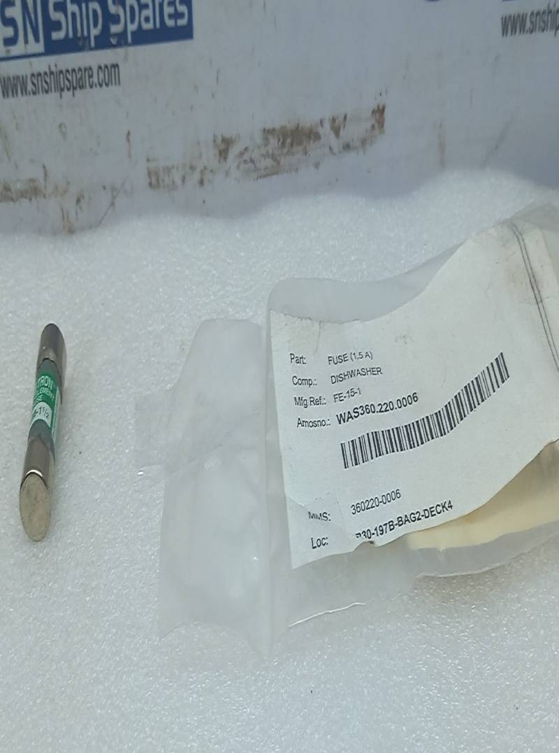 Cooper Bussmann FNM 1½ Fusetron Dual Element Fuse Hobart FE-015-01 N46 14pcs/Lot