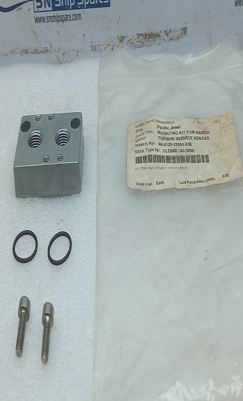 Turbine Service Ventax 60-0125-22554-536 Mounting Kit for Namur 60012522554536