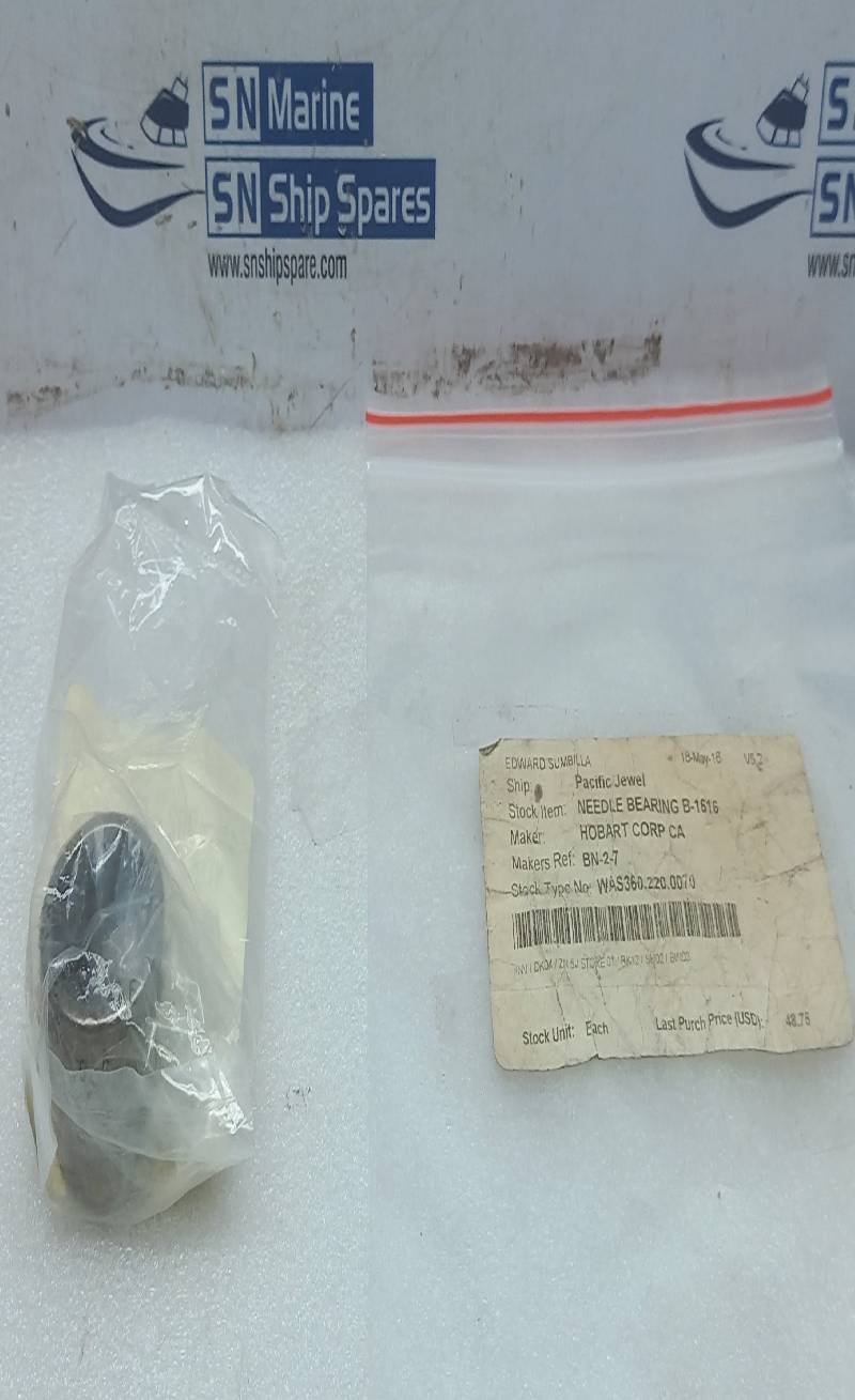 Hobart BN-002-07 Needle Bearing B-1616 BN-2-7