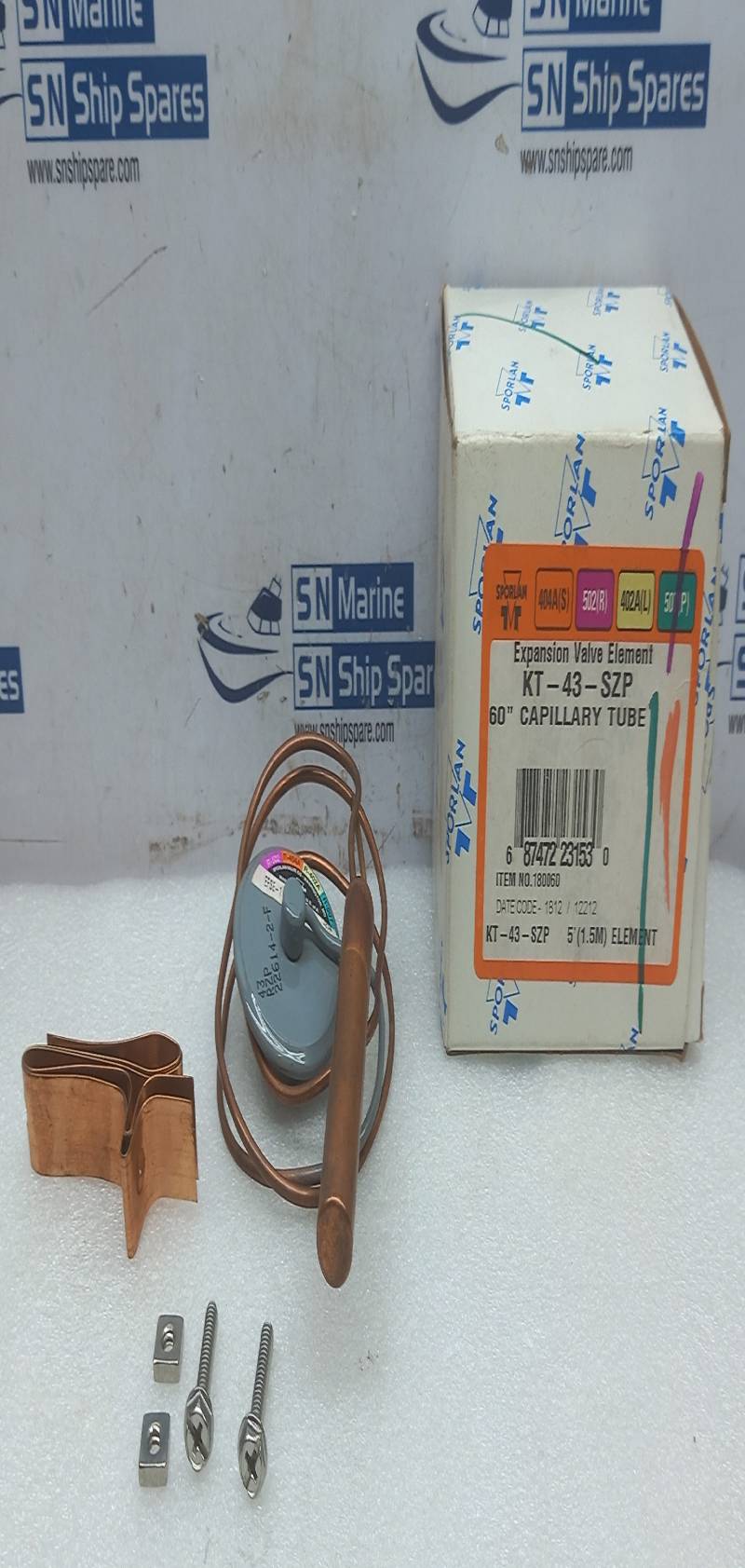 Sporlan SQE Body 3x4x2 168015 Thermostatic Expansion Valve 3/8 x 1/2 ODF Solder