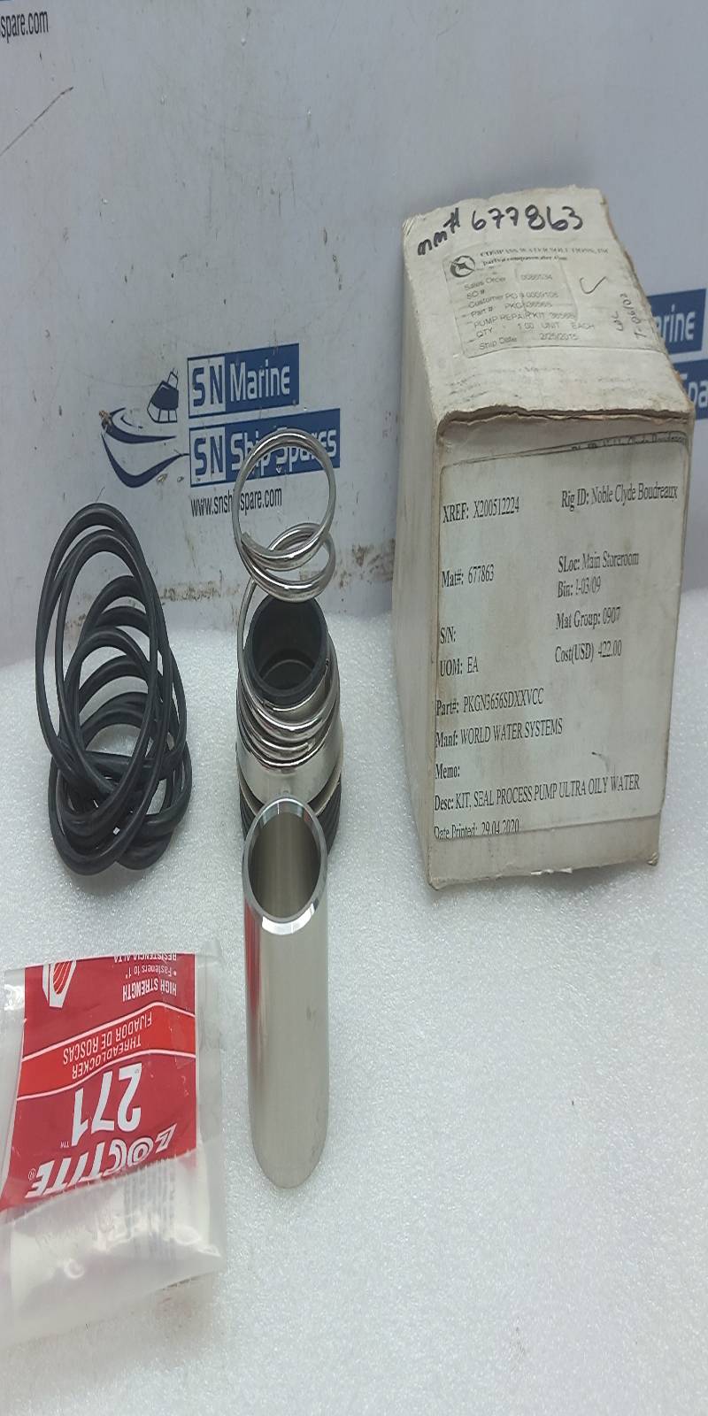 Compass Water Solutions 3656S Pump Repair Kit PKGN3656S Sleeve 614148 Mech Seal 614149