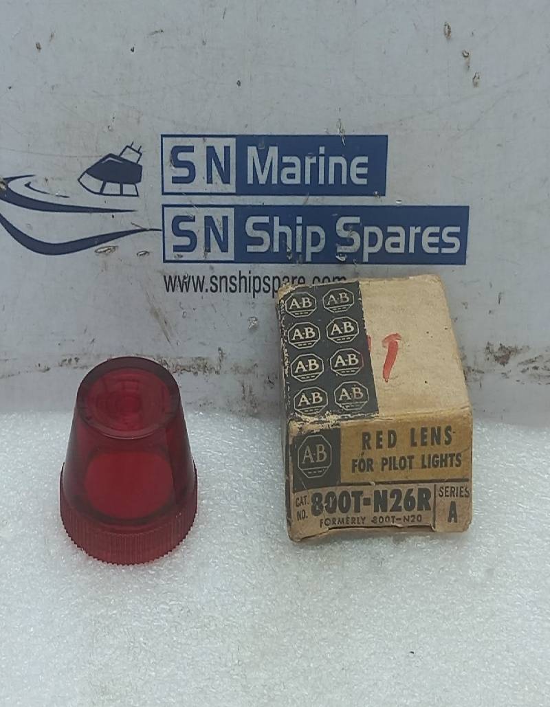 Allen Bradley 800T-N26R Red Lens for Pilot Lights 3 Pcs / Lot