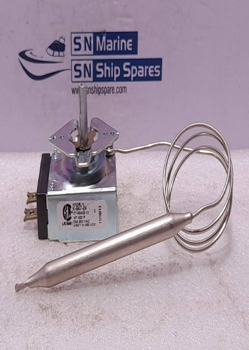 INVENSYS K-947-24 THERMOSTAT 25A 250VAC MAX T 400°F K94724