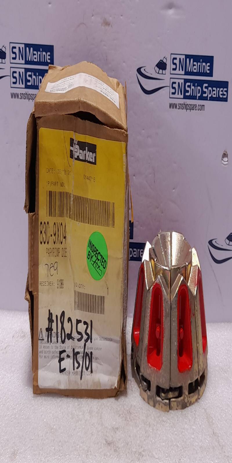 Parker Parkrimp 83C-9X04 Crimping Polyflex Die ¼” Red 83C9X04