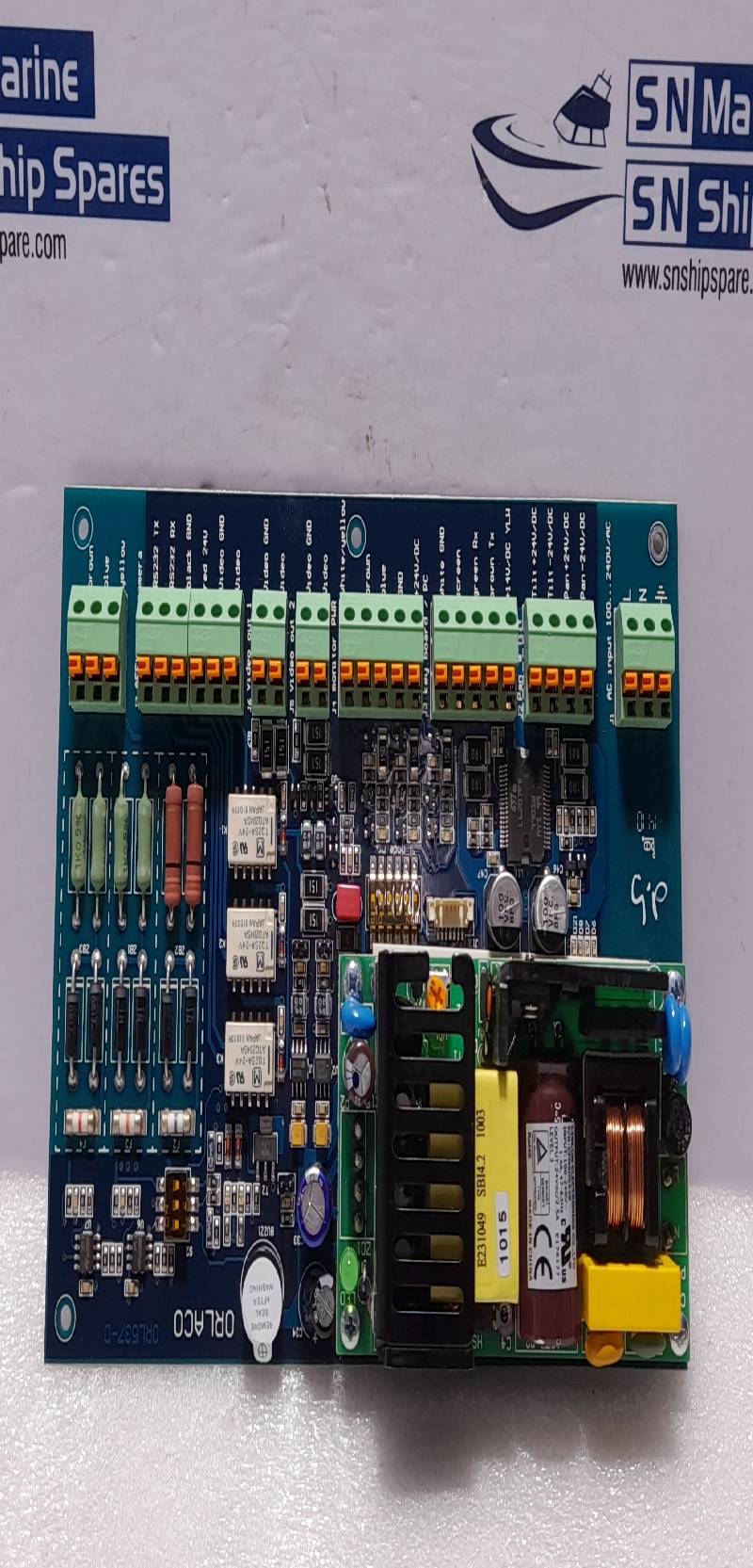 Orlaco ORL537-D PCB 8953700 E Top Side Offshore Technolgy 0065370 / AC77-02 V1.0