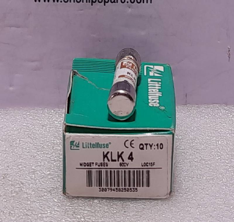 Littelfuse KLK-4 (4 Amp) 4A 600Vac Fuses FAST ACTING Fuse KLK4