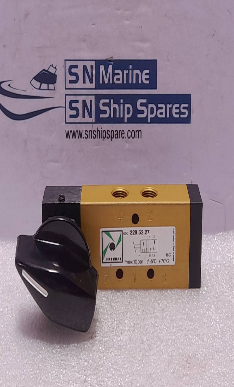 Pneumax PF-2453 5/2 Solenoid Valve Lateral Operated Switch 10bar