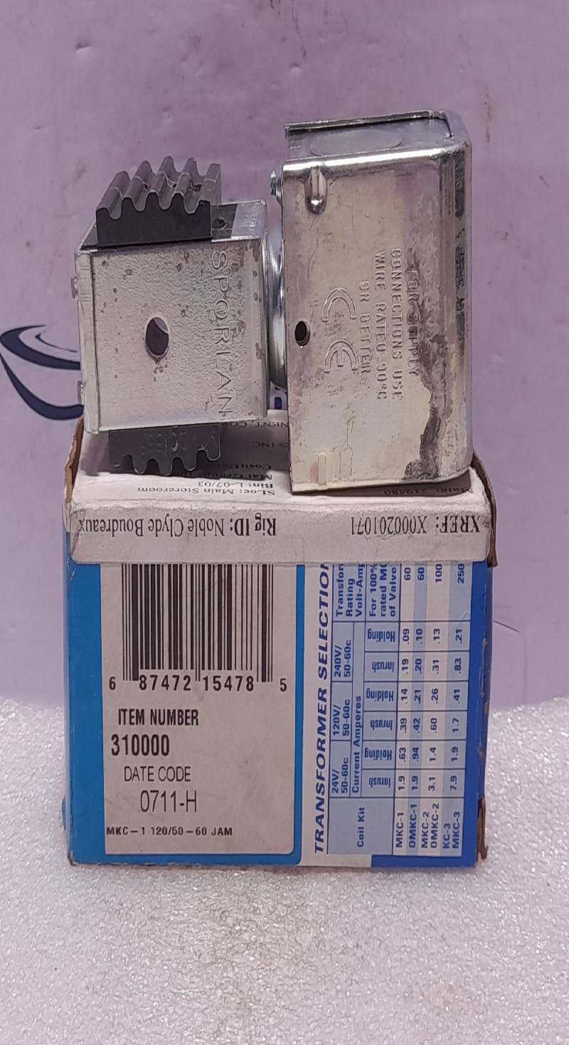 Sporlan MKC-1 Solenoid Coil 120V 50-60 Cy 10W
