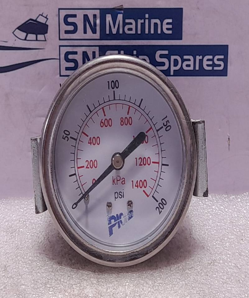 ASME B40 100-1998 Pressure Norgren Gauge 0-200 PSI