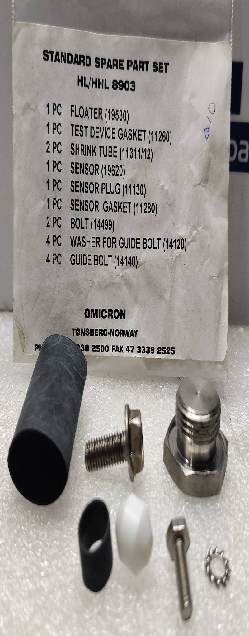 Omicron HL/HHL 8903 Standard Spare Part Set