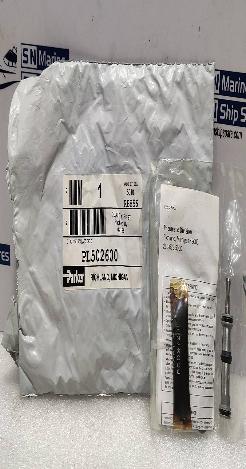 Parker PL502600 C & CW Valve Kit 5010 RB856