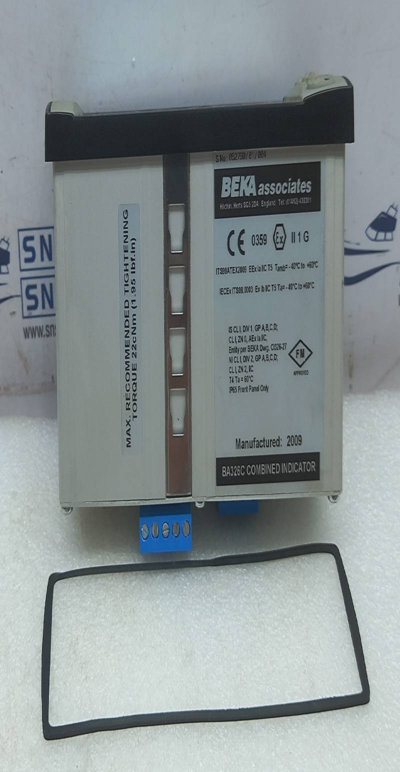 BEKA BA326C-ALM Analog & Digital Indicator 2Wire NOV 20009195+20