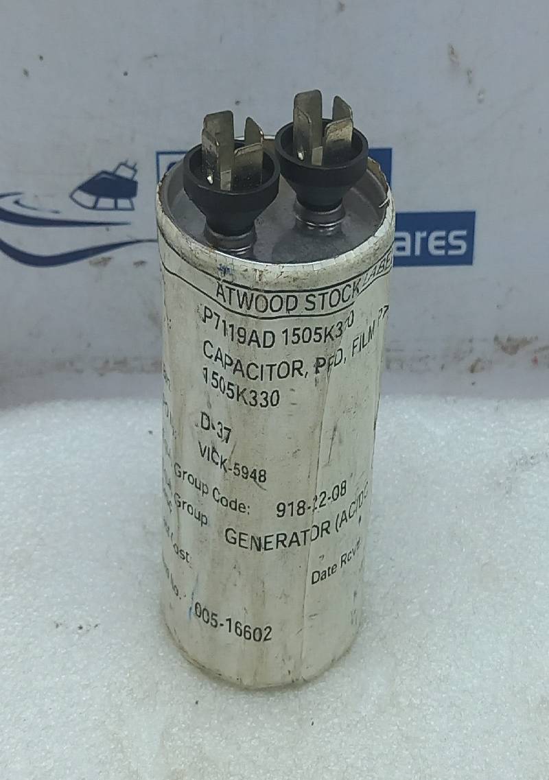 General Electric 97F5062 Capacitor 370VAC 15UF Kato P7119AD 1505K330