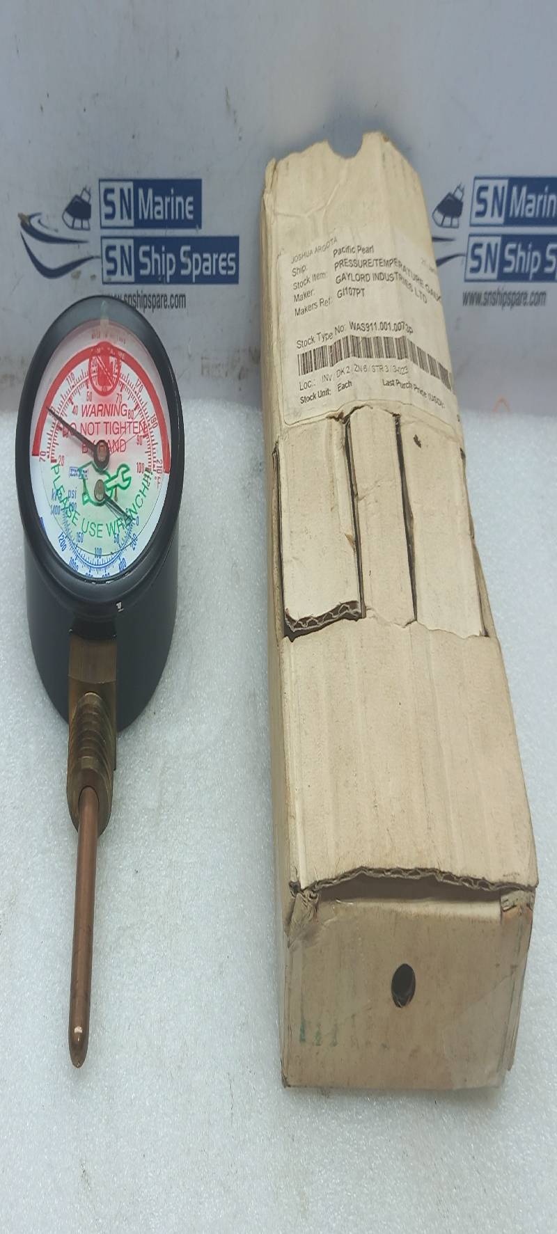 Gaylord GI107PT Pressure/Temperature Gauge