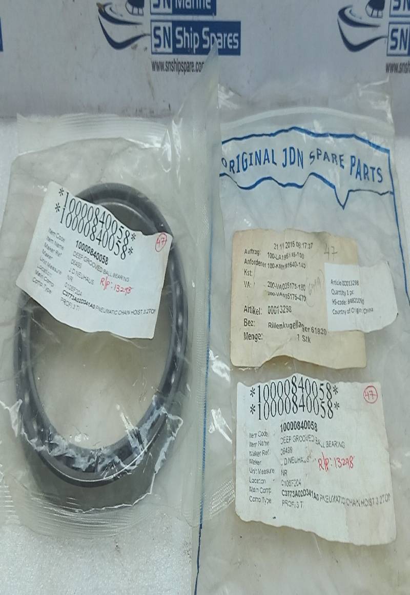 J.D.NEUHAUS 06499 Deep Grooved Ball Bearing 