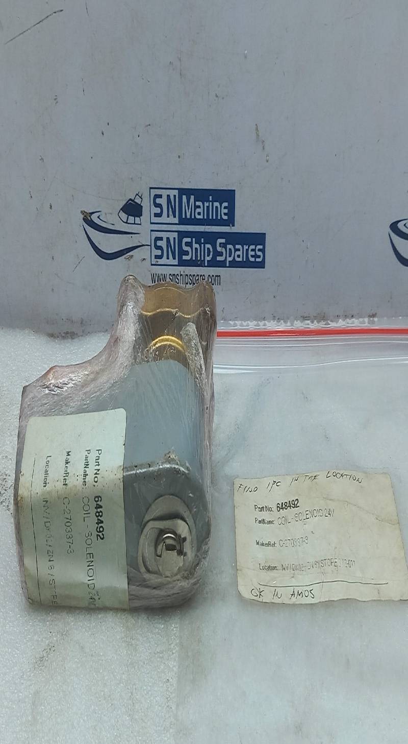 Asco HV2360223 Solenoid Coil 24V 648492