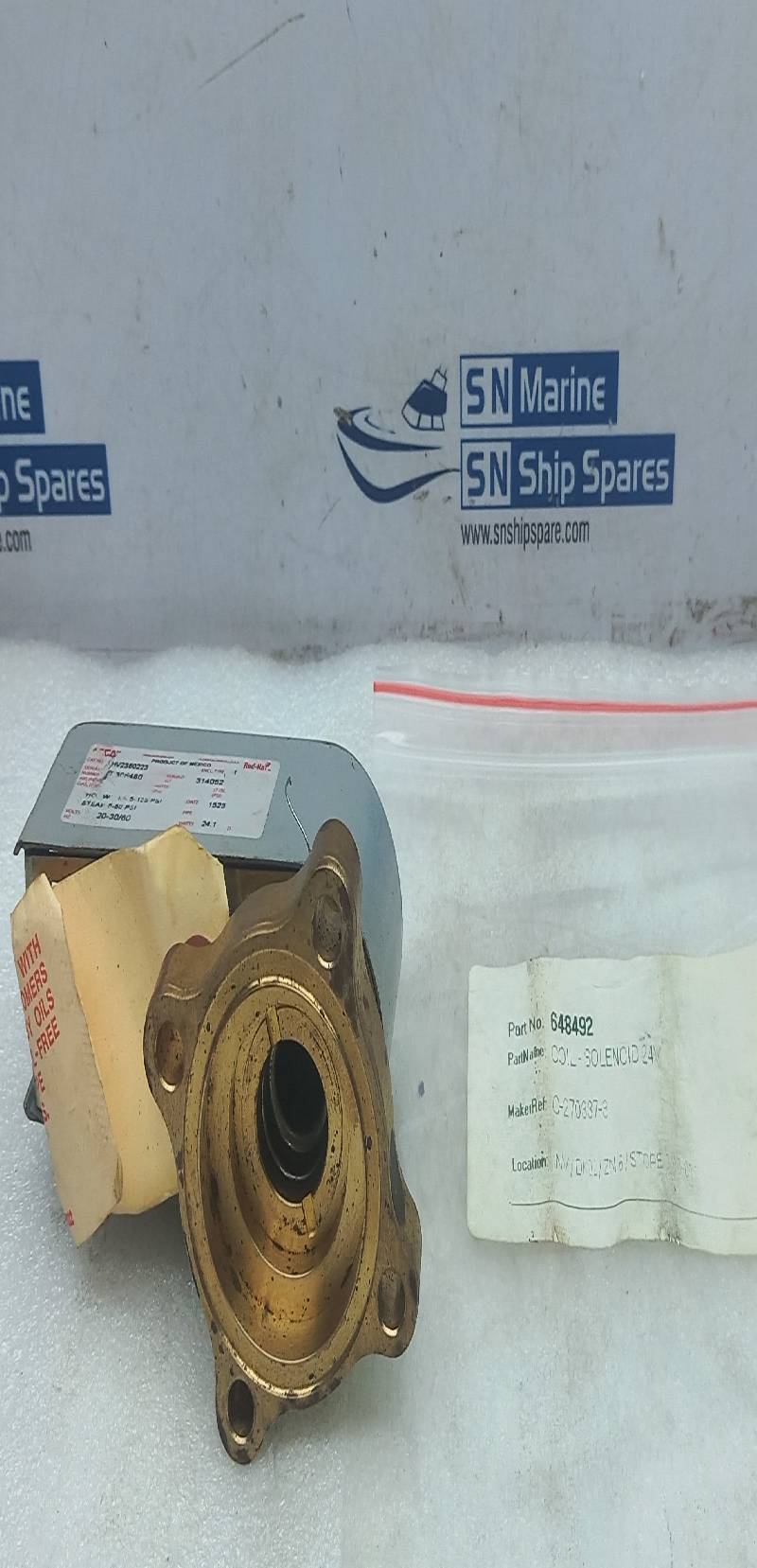 Asco HV2360223 Solenoid Coil 24V 648492