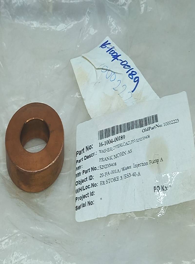 Frank Mohan 529233408 Overload Washer 8PCs In Lot