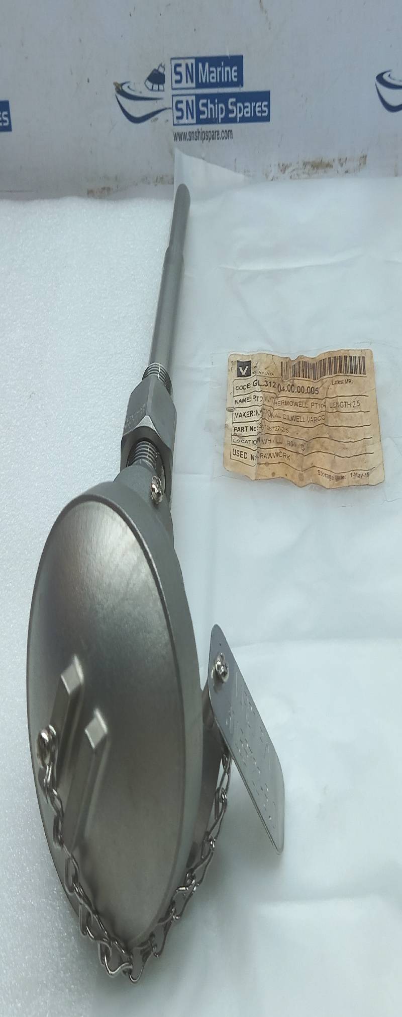 Varco 30156722-6.0 W/THERMOWELL PT100 Length 2.5 31/L MT-8LW6 EMP-131