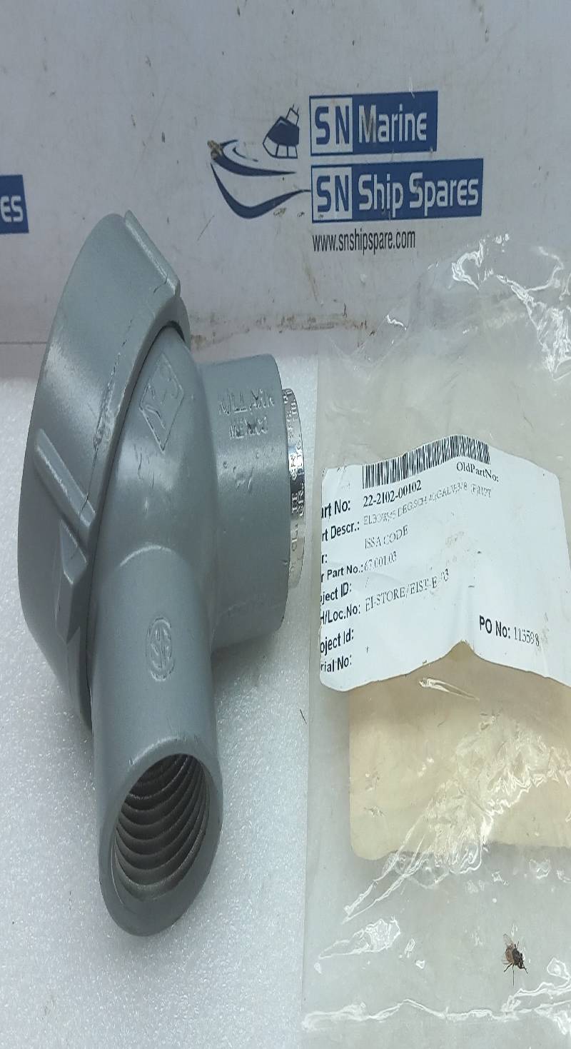 Metrix 8200-001 Elbow Conduit /45 Degree/ SCH 40/ Gal V 3/8 (F)NPT / 8200001