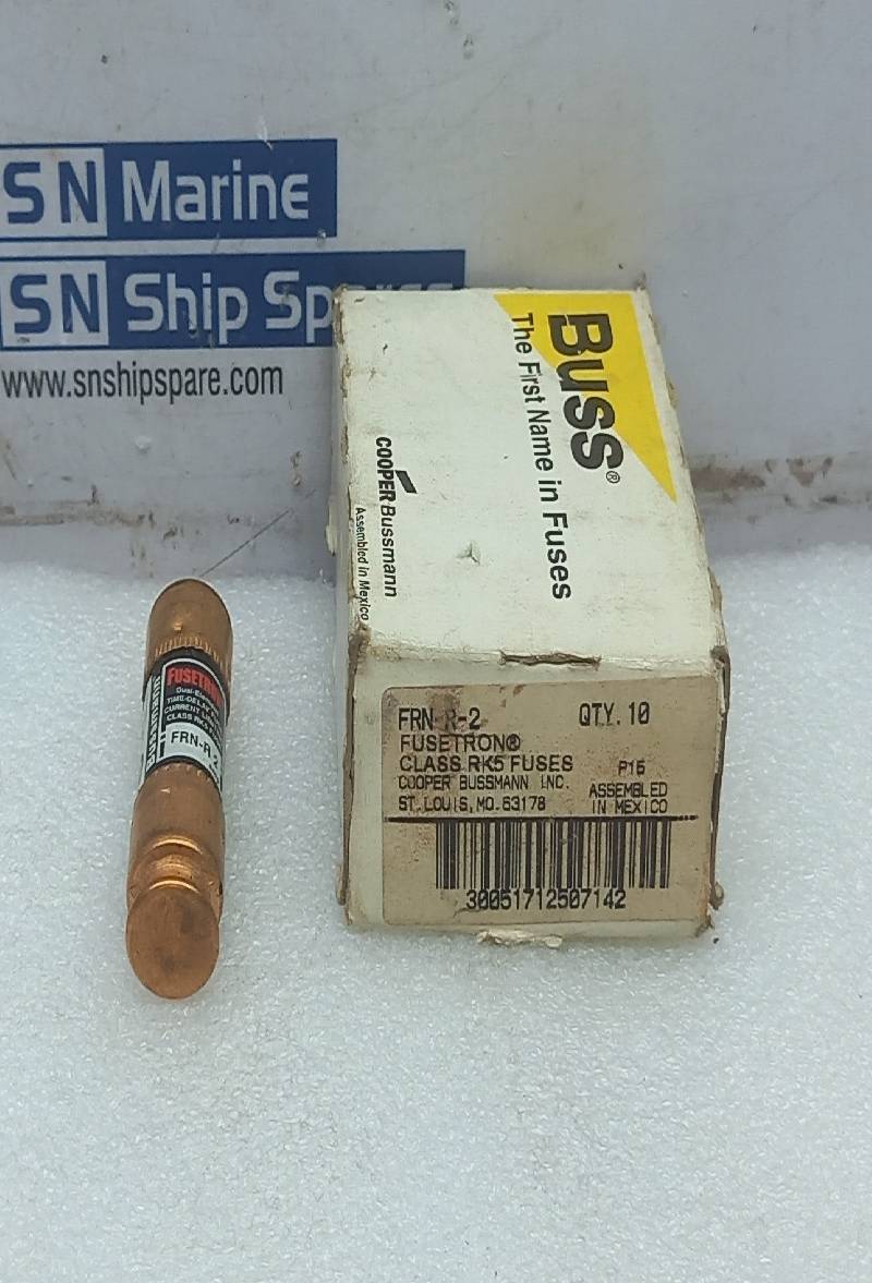 Cooper Bussmann FRN-R-2 Class RK5 Fuses 250V 200000AMPS RMS 125VDC