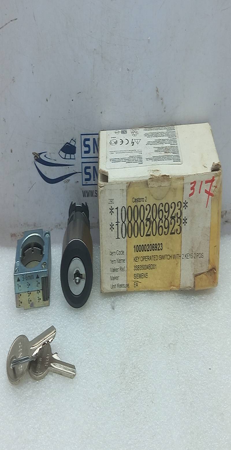 Siemens 3S3B 500-4BD01 2Position Operated Key Switch