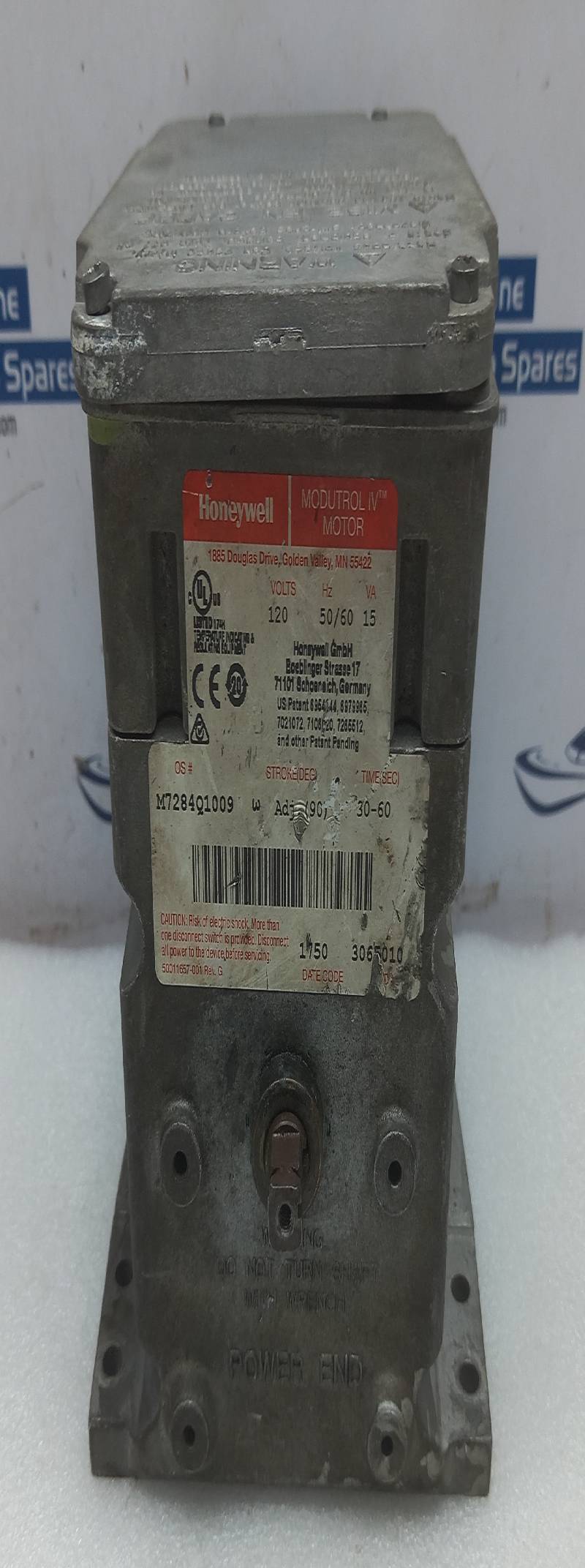 Honeywell M7284Q1009 Modutrol IV Motor 120V 50/60Hz 15VA Time: 30-60 Sec