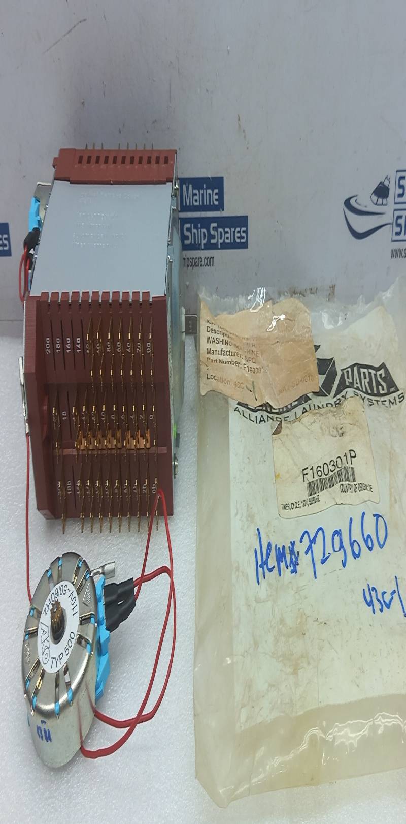 AKO P-12200 Timer Cycle 120V 50/60Hz 16 03 01 Alliance Laundry F160301P 16(4)A 250V~