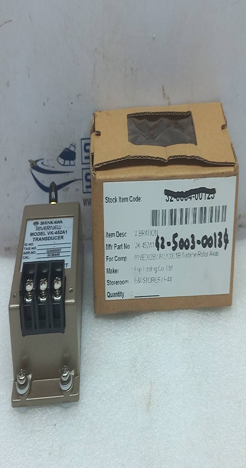 SHINKAWA RIVERNEW Model: VK-452A1 Industrial Transducer -24V SCM440