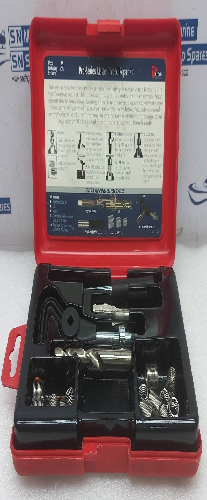 Recoil 35106 PRO-Series Master Thread Repair Kit Size: M10-1.5 Alcoa Fastening System