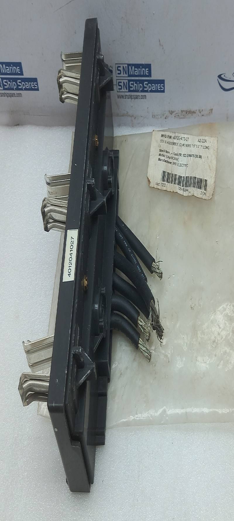 M&I Electric 40120-410-27 STA B Assembly, (2)#6 Wire 7.5” 6.5” 7” Long