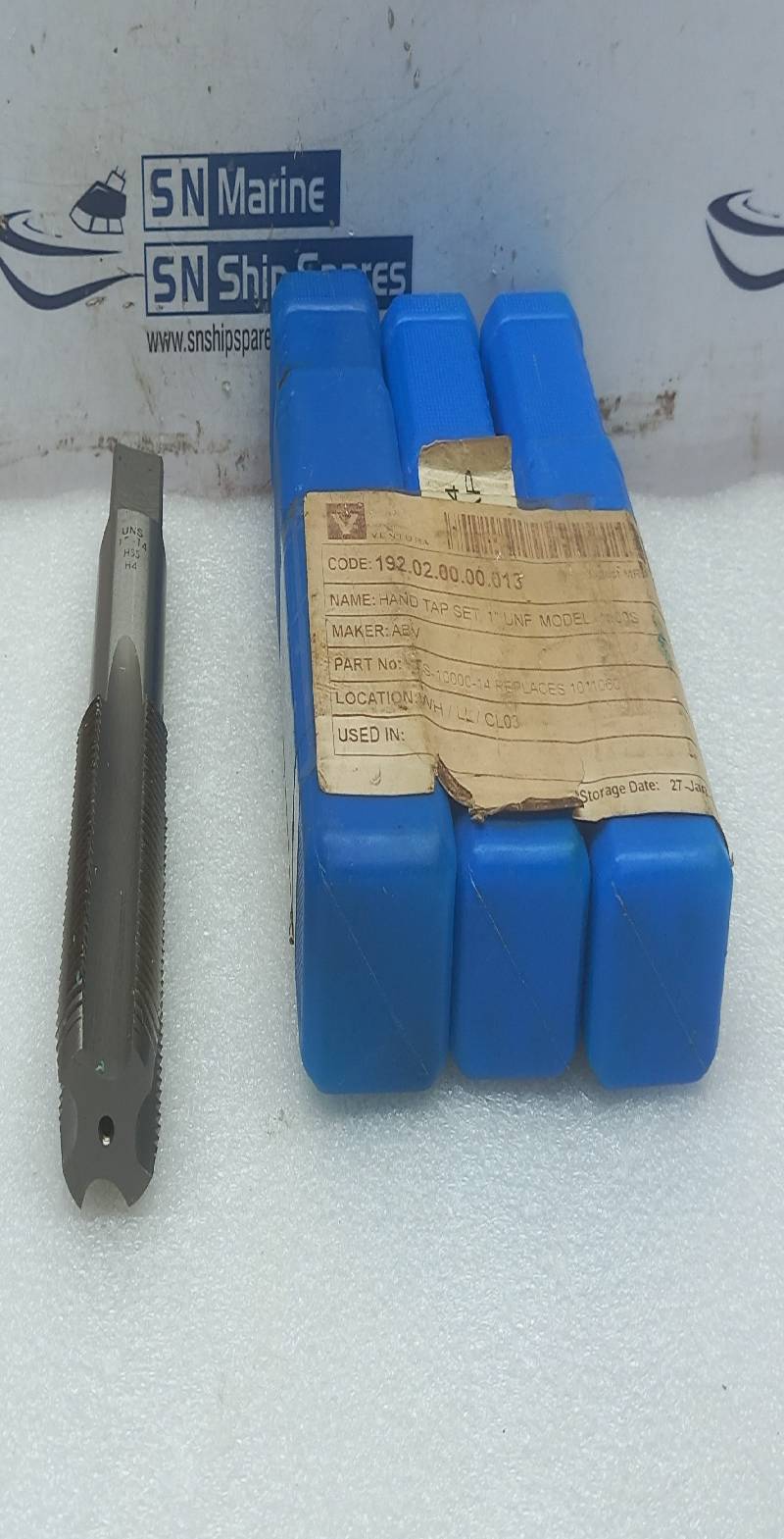 UNS 1”-14 HSS H4 Hand Tap Set ABV HTS-10000-14 3PCs In Lot