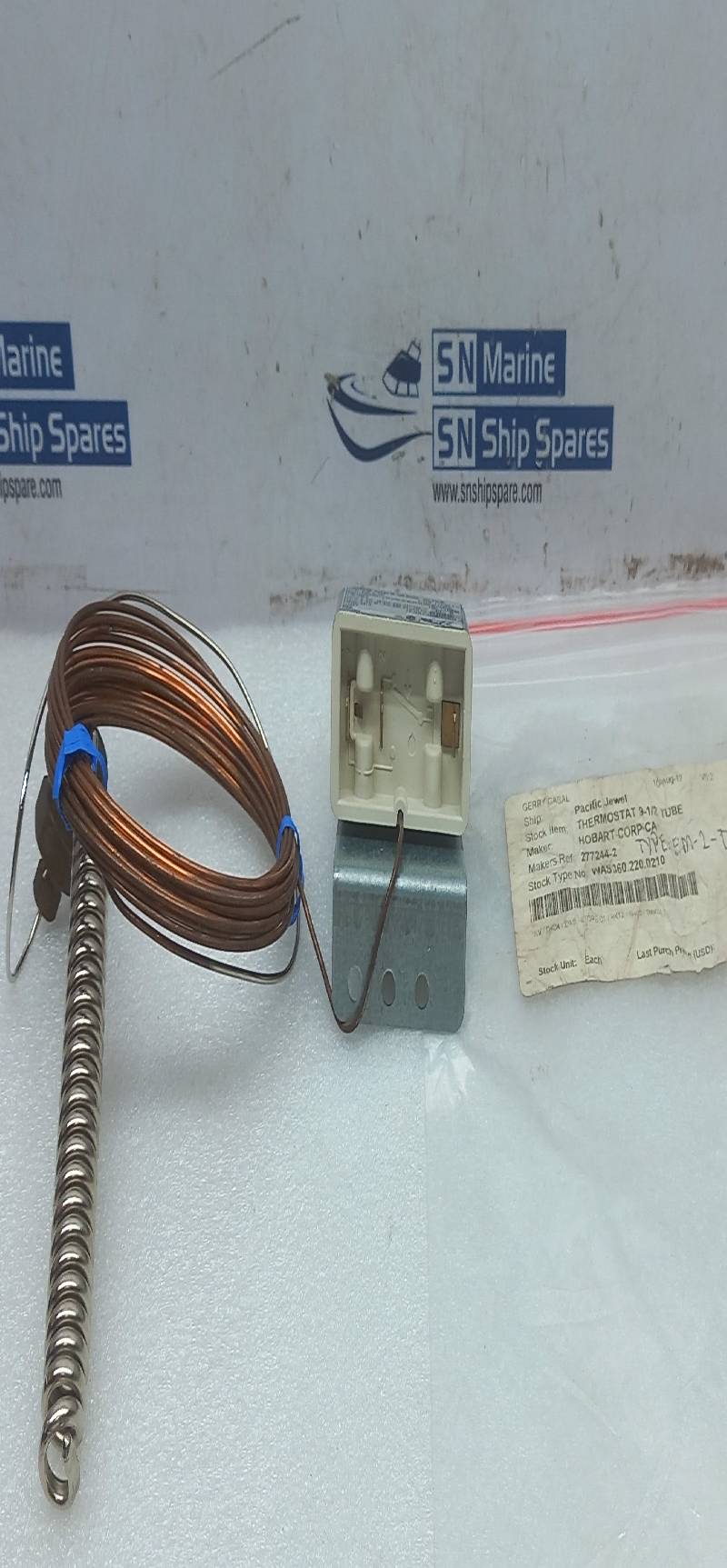 Jumo EM-2-TK Thermostat 9-1/2 Tube EM2TK Hobart 277244-2
