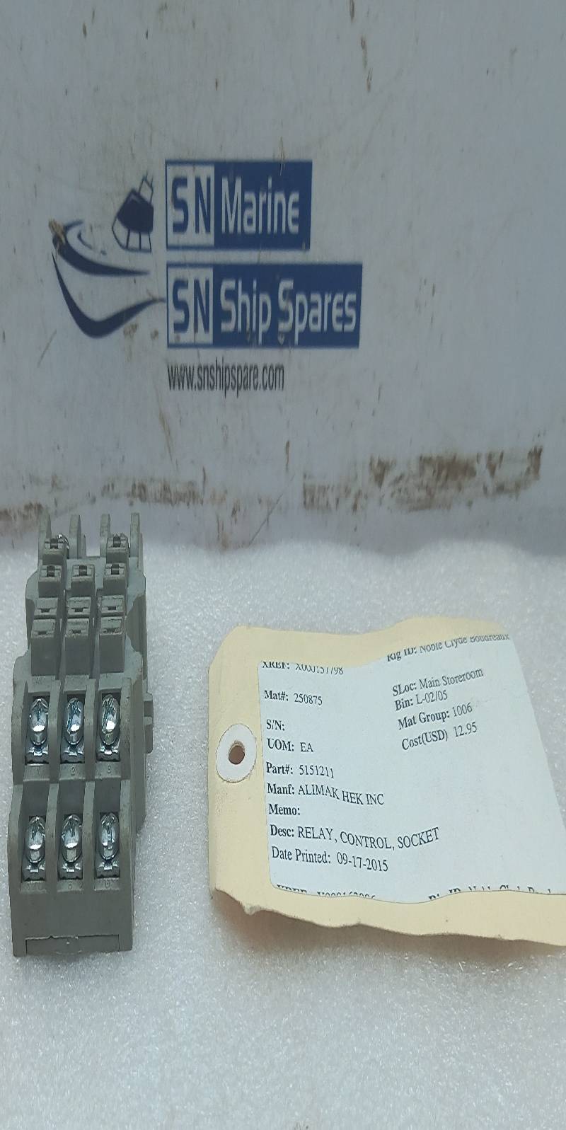 Tyco 27E121 Control Relay Socket P&B Alimak 5151211 2PCs In Lot