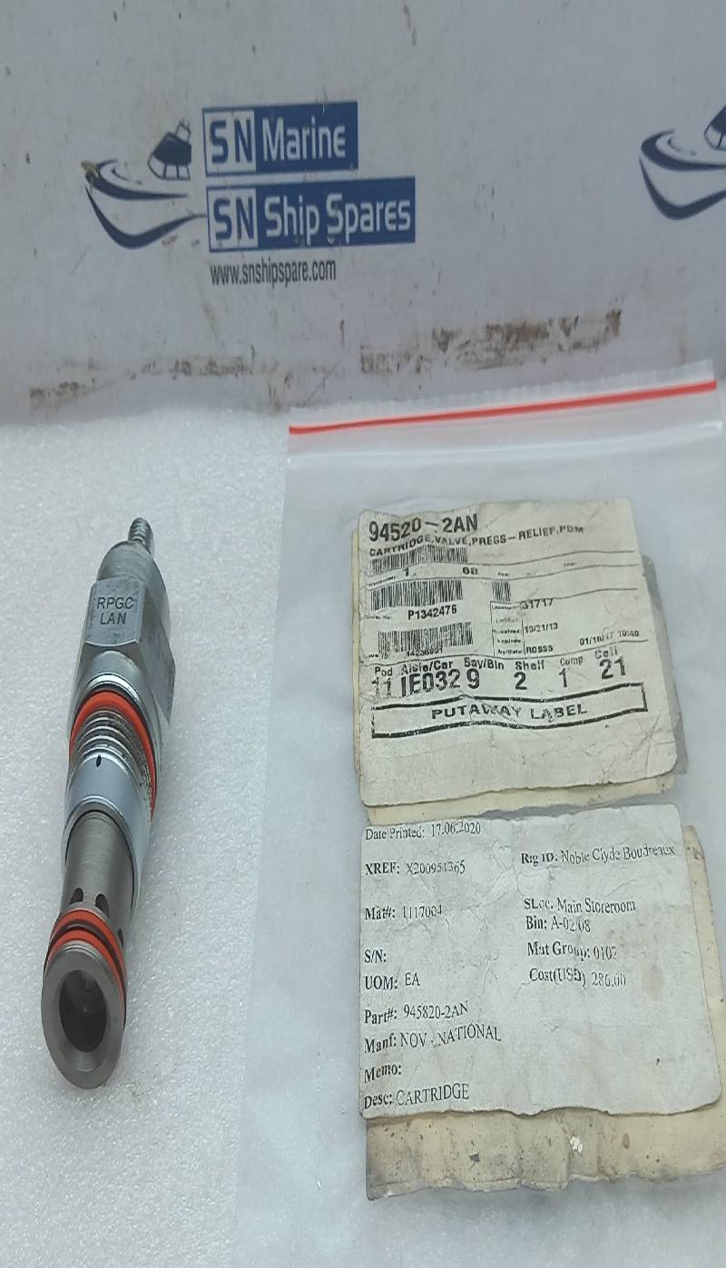 Sun Hydraulics RPGC-LAN Cartridge Valve 5059253 NOV 945820-2AN