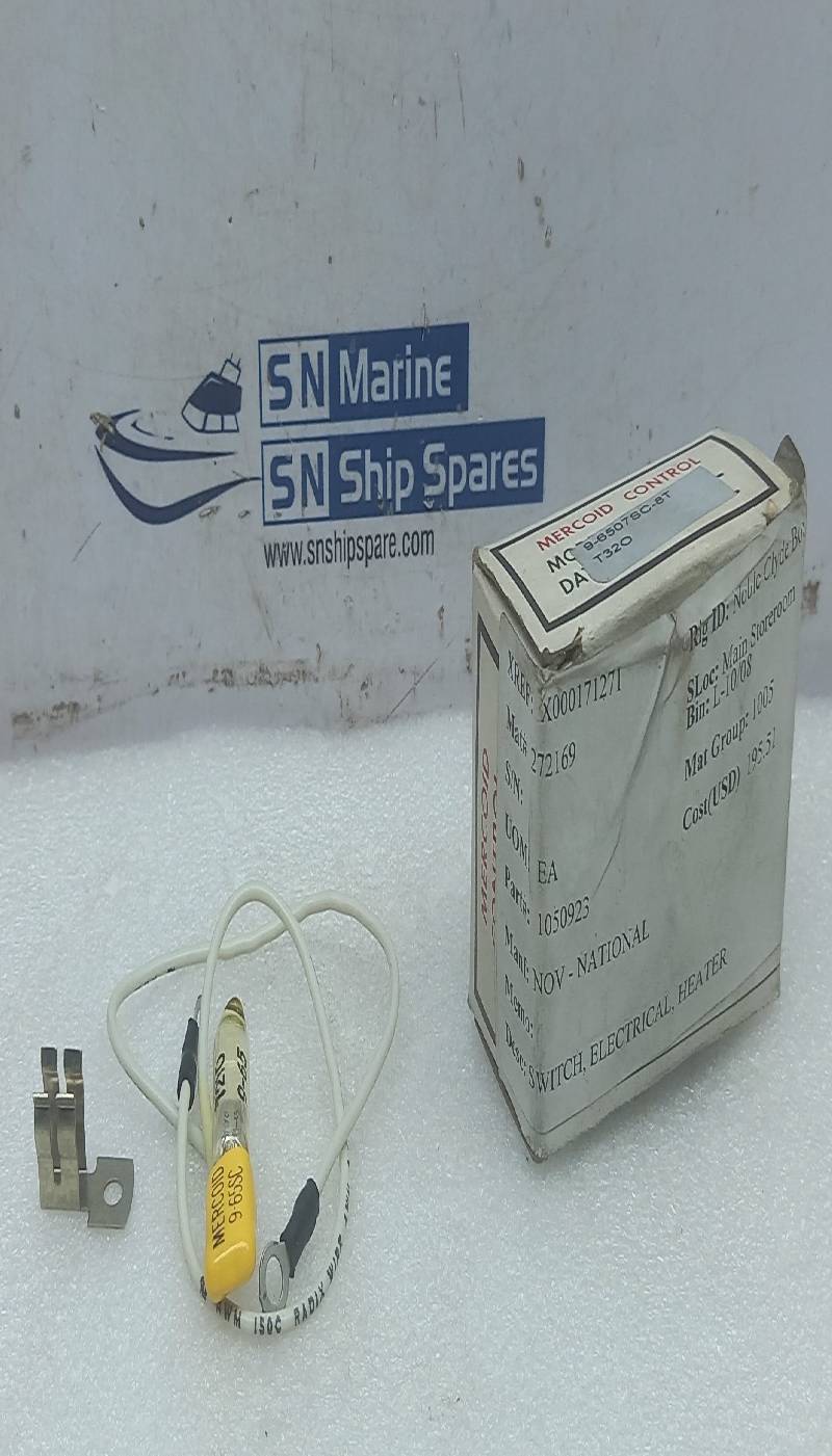 NOV 1050923 Electrical Heater Switch 9-6507SC-8T Mercoid 9-65SC