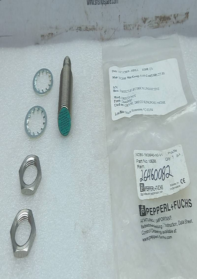 Pepperl Fuchs 106298 Electrical Inductive Switch NCB5-18GM40-N0-V1 NOV 26460082