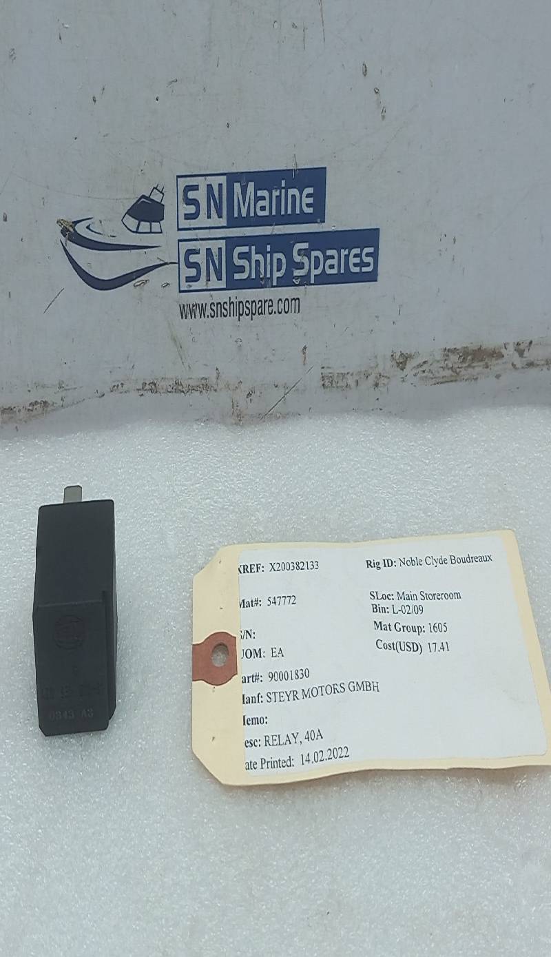 Hella 4RD 931 680-01 Power Relay 40A Steyr Motors 90001830