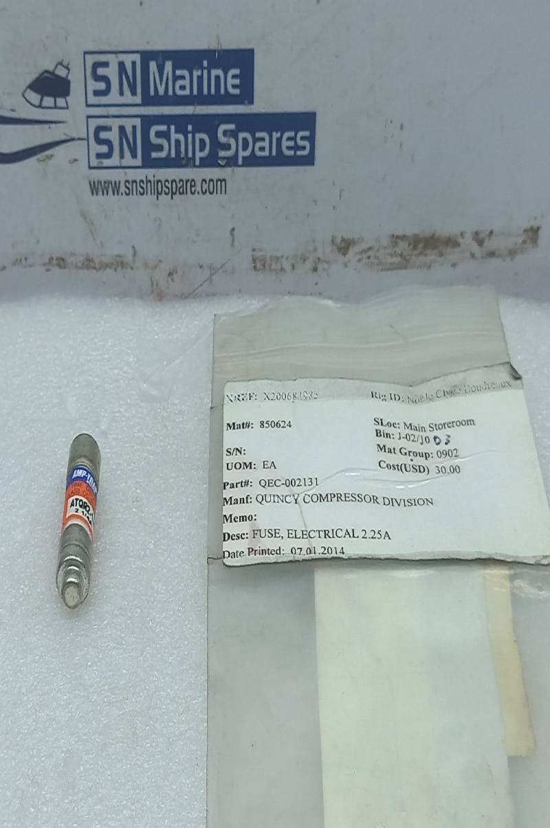 Ferraz Shawmut ATQR2-1/4 Time Delay Class CC Fuse Quincy QEC-002131 6PCs In Lot