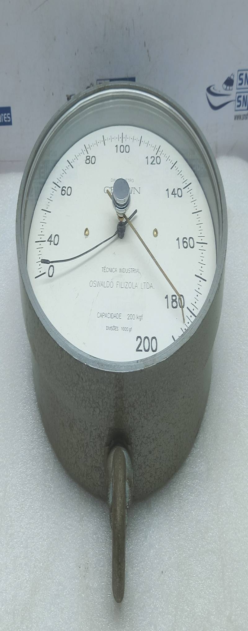 Oswaldo Filizola 0-200 kgf Industrial Gauge Dinamometro Crown